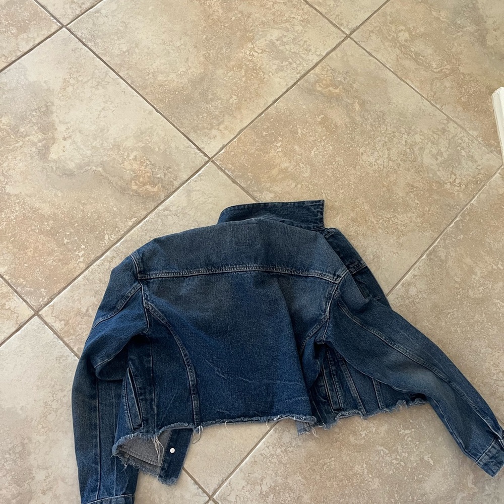 Zara Ragged Jean Jacket - Picture 4 of 4